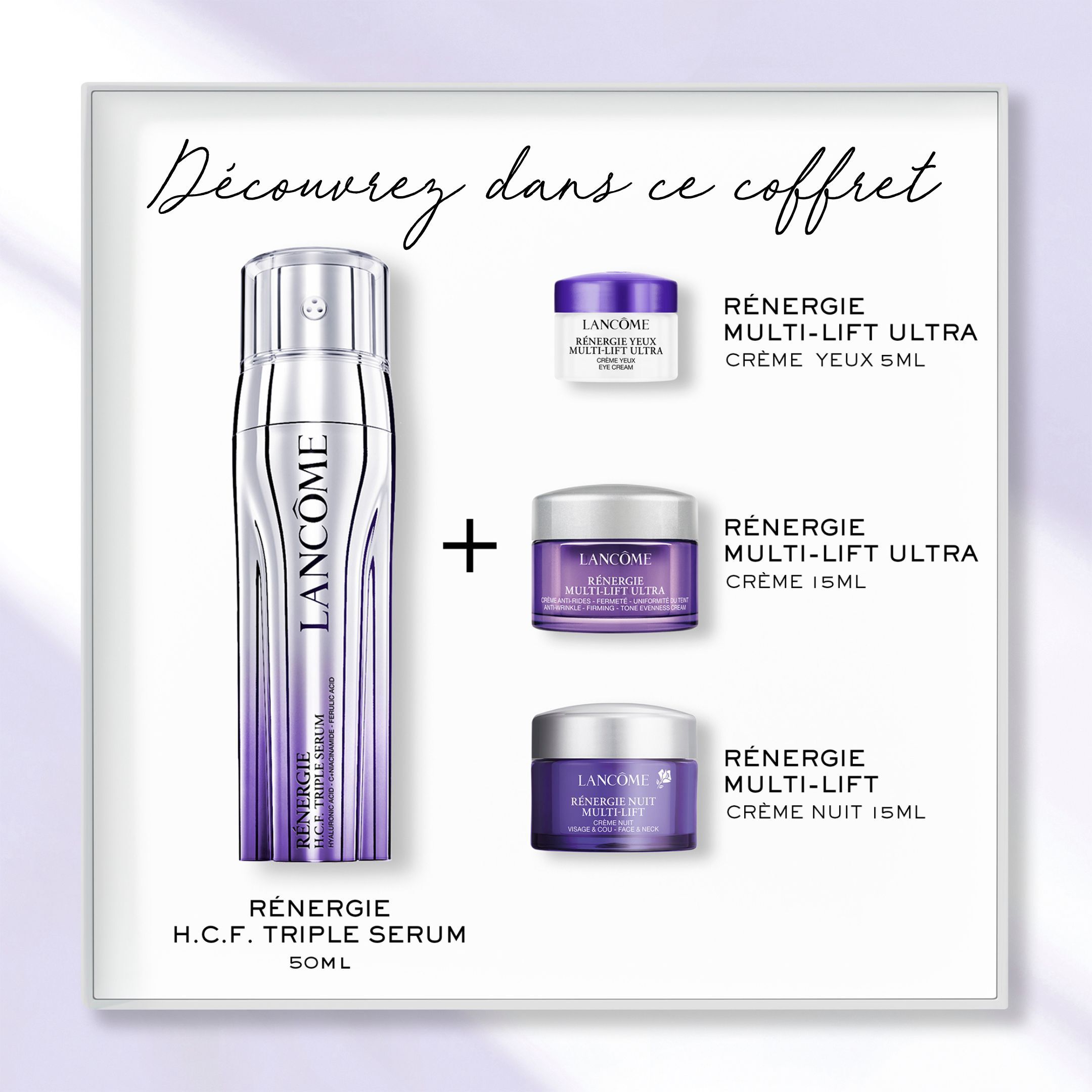 Zestaw z Renergie H.C.F. Potrojne serum 50ml