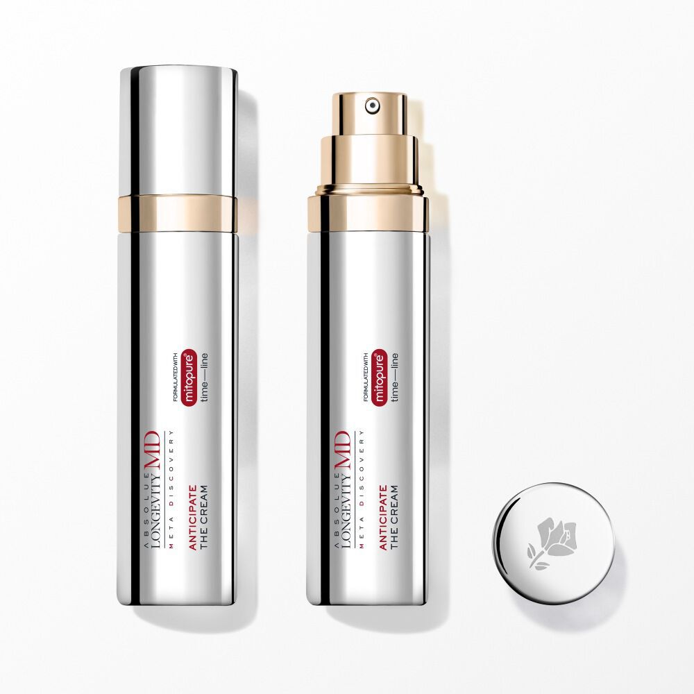 Absolue Longevity MD Anticipate The Cream - Absolue Longevity MD Anticipate The Cream to wysokowydajny krem do twarzy stworzony, by pomagać w zachowaniu młodego wyglądu skóry i zapobiegać wczesnym oznakom starzenia. Opracowany w oparciu o L'Oréal Longevit