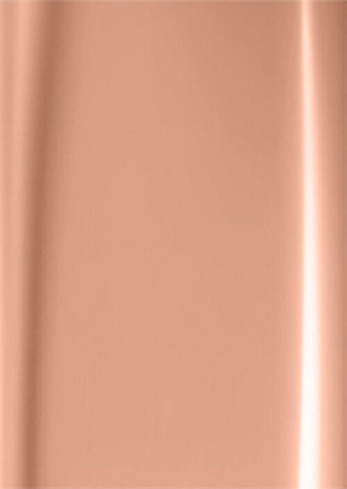 A smooth, shiny surface in a soft peach or light copper color.