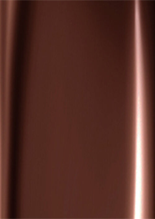 A smooth, shiny surface with a rich, dark brown color.