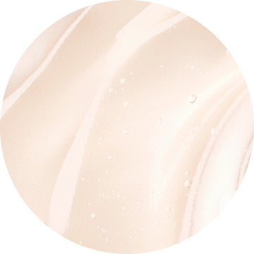 Abstrakcyjny wzor w odcieniach beżu z delikatnymi smugami i kroplami wody, tworzący elegancką teksturę.