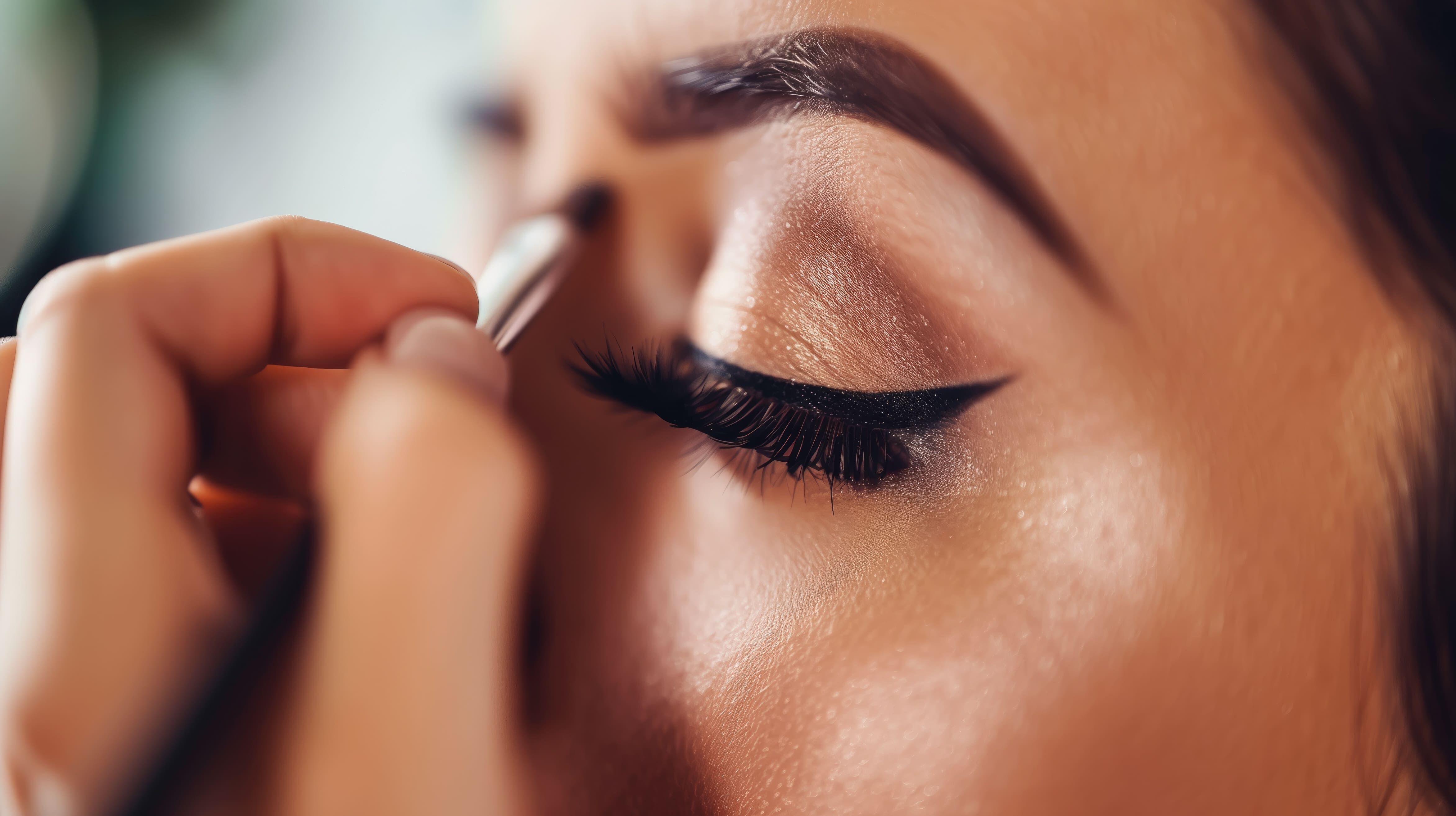 Makijaż wieczorowy z graficzną kreską 