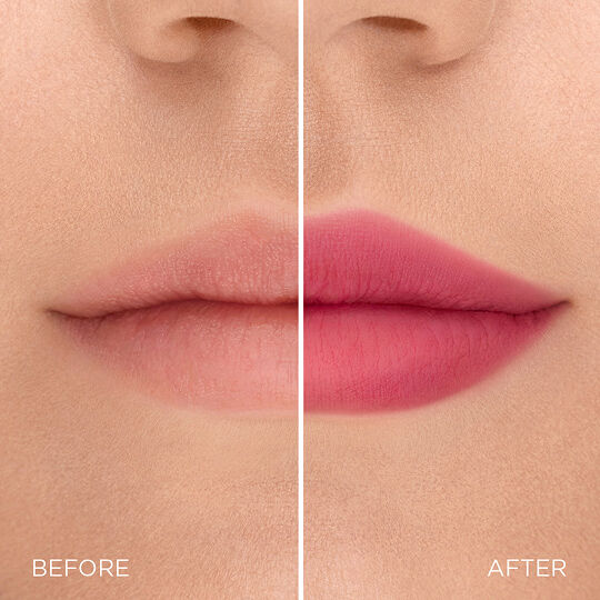 Before and after for Shade 23, Cozy Berry.